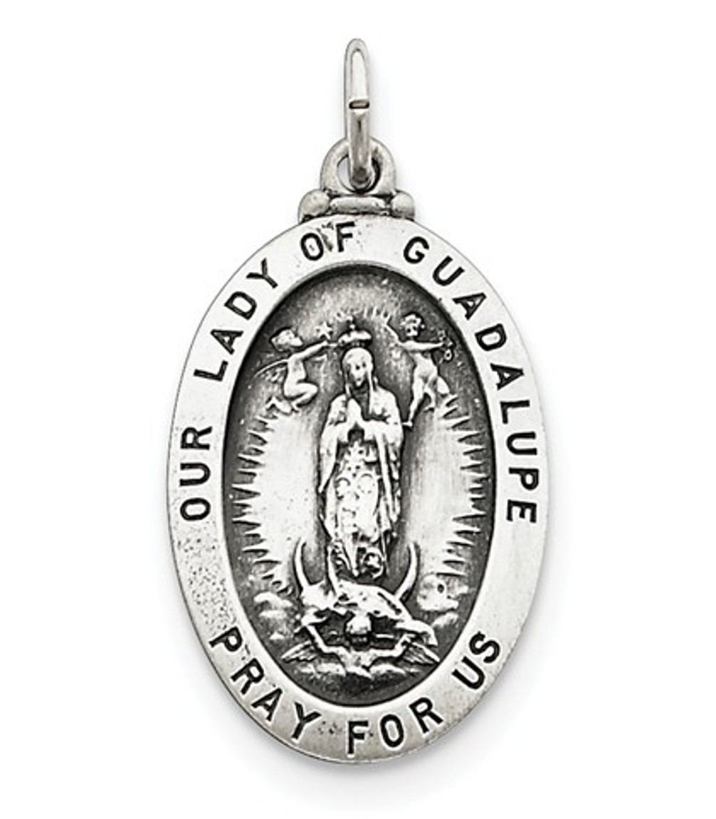 Sterling Silver Our Lady of Guadalupe Medal