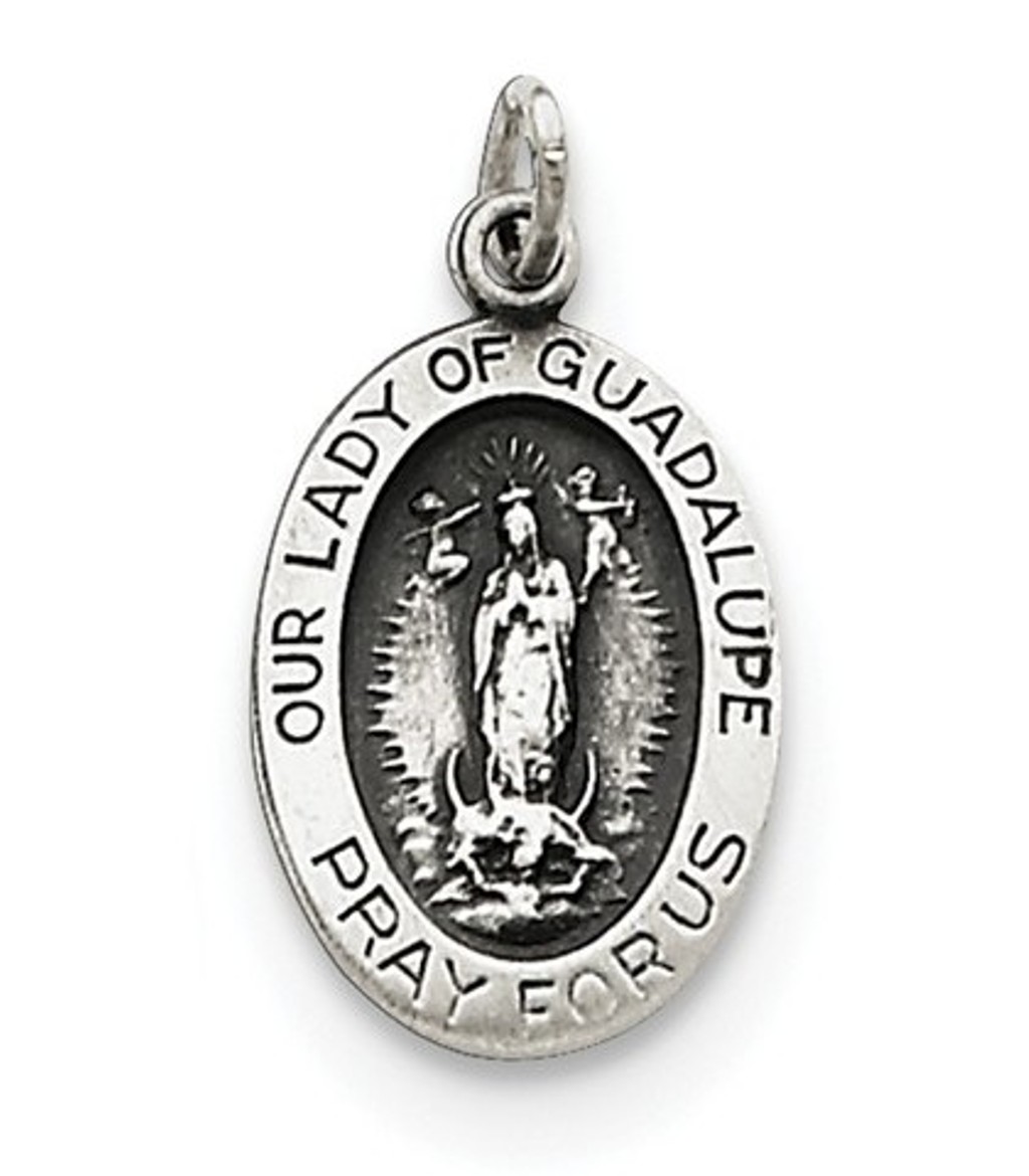 Sterling Silver Our Lady of Guadalupe Medal