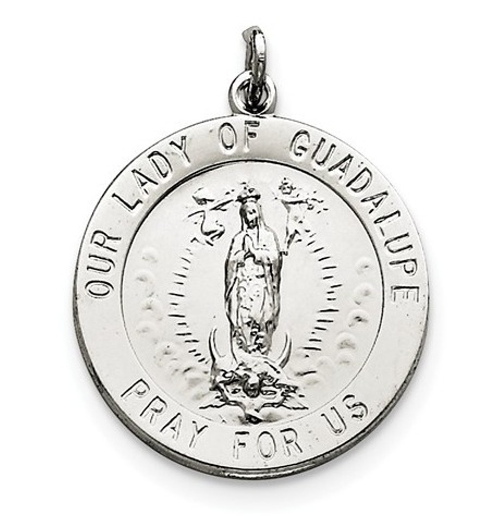 Sterling Silver Our Lady of Guadalupe Medal