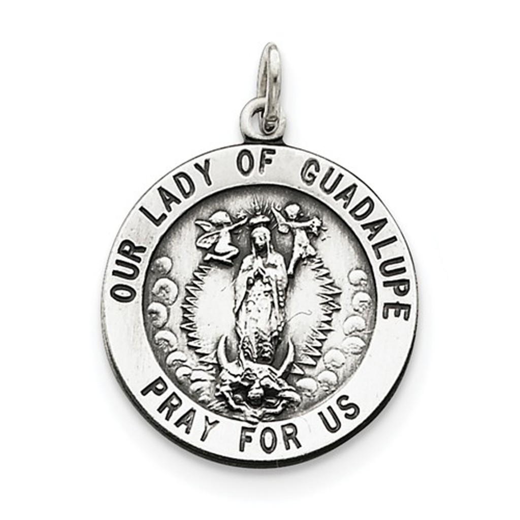 Sterling Silver Our Lady of Guadalupe Medal