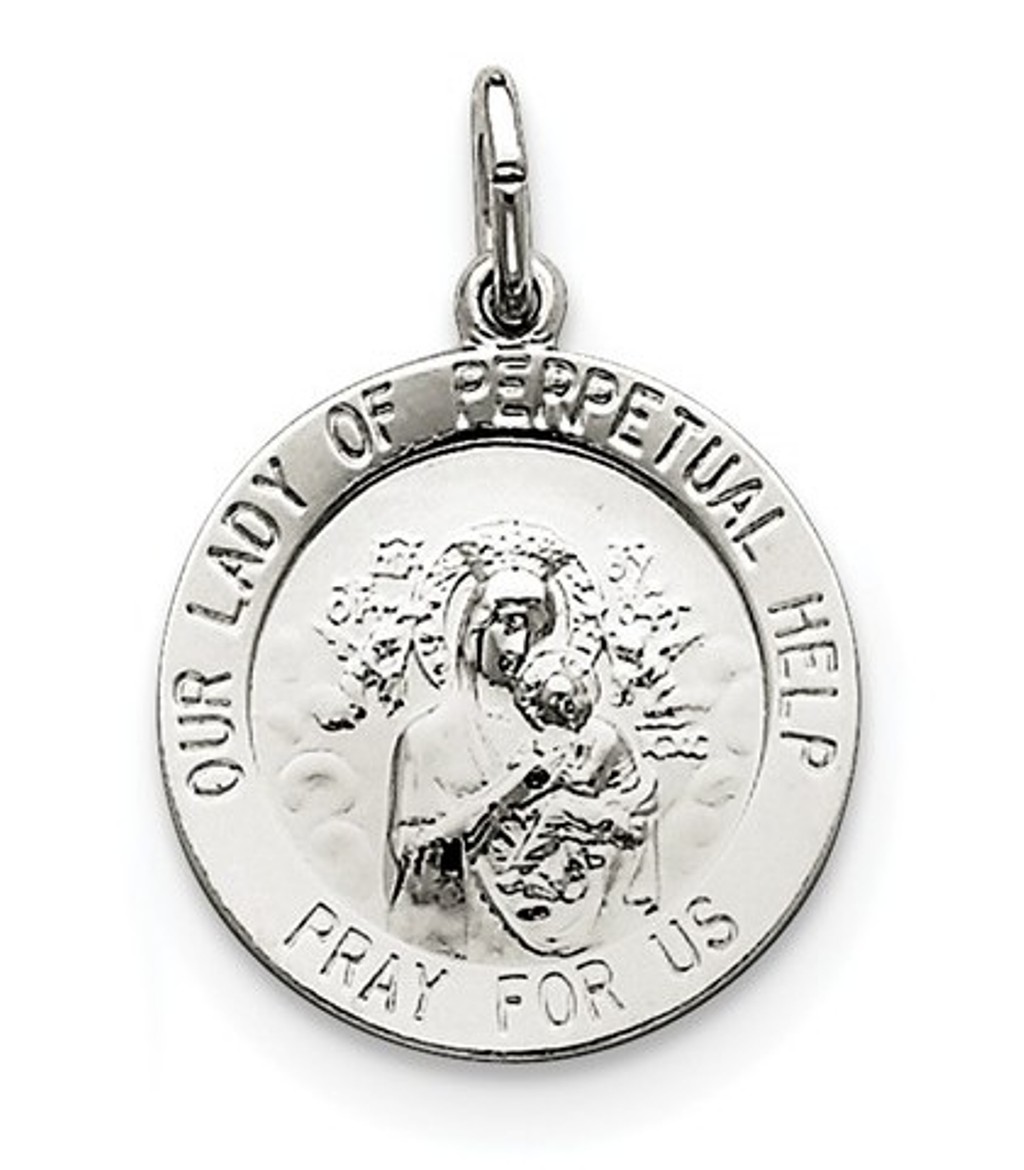 Sterling Silver Our Lady of Perpetual Help Medal