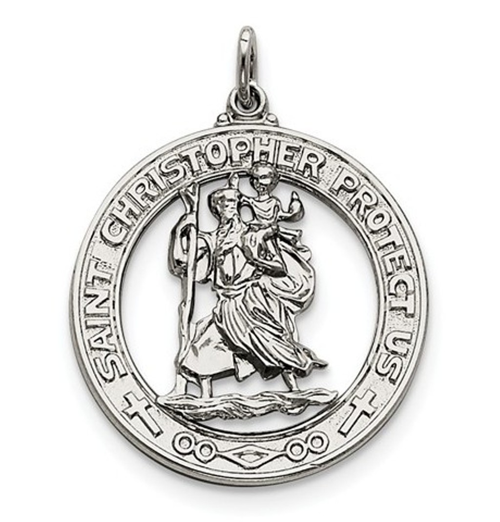 Sterling Silver Saint Christopher Medal