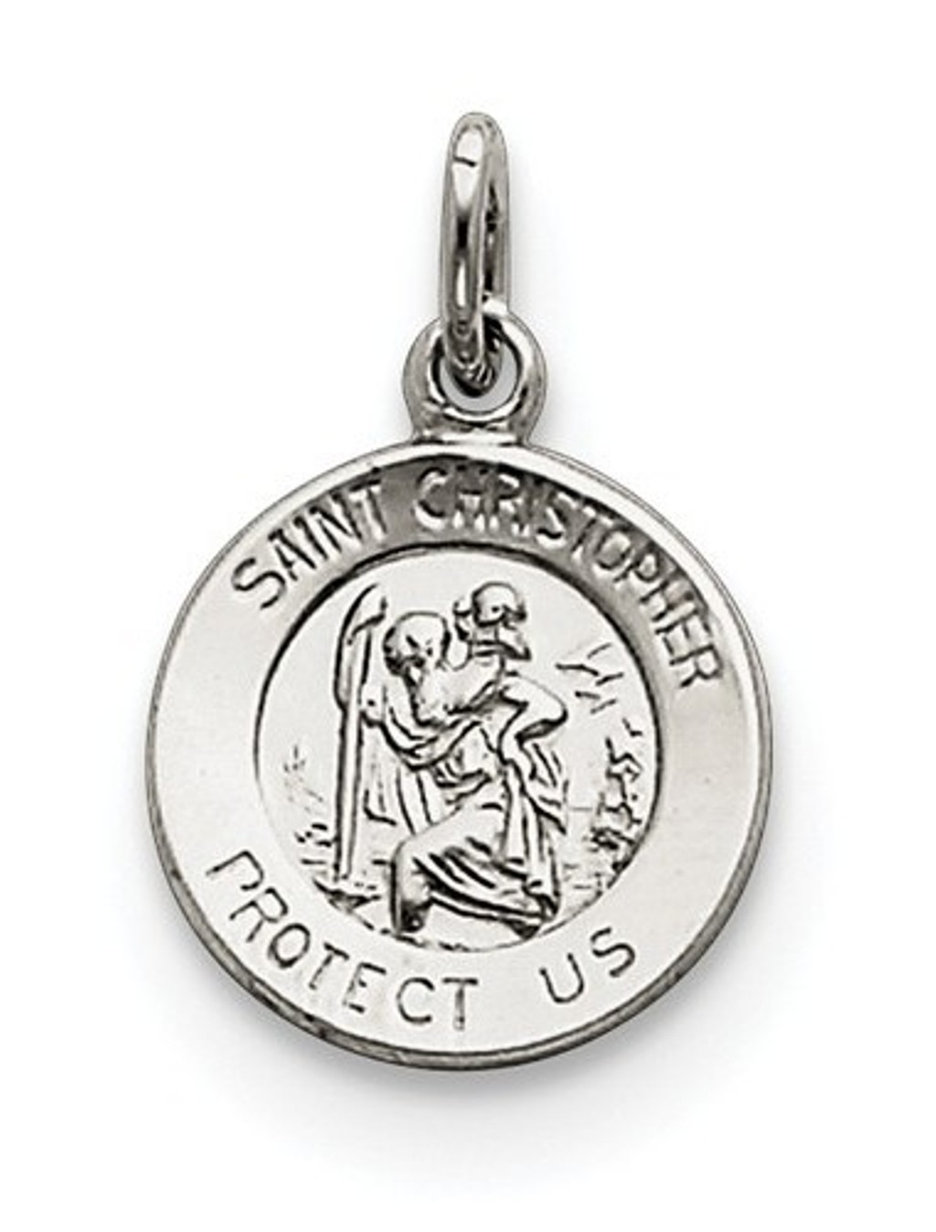 Sterling Silver Saint Christopher Medal (18X11MM)