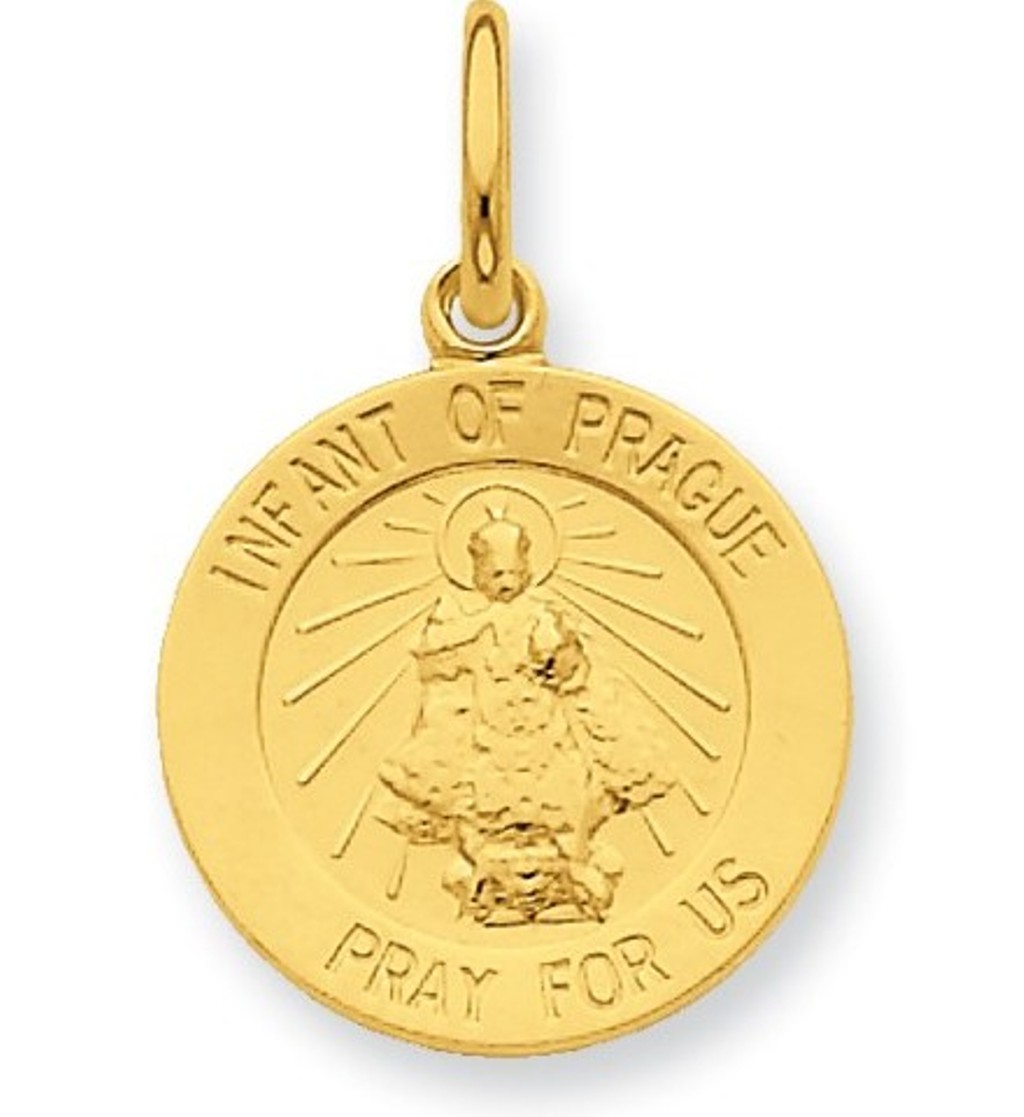 24k Gold-plated Sterling Silver Saint Peter Medal