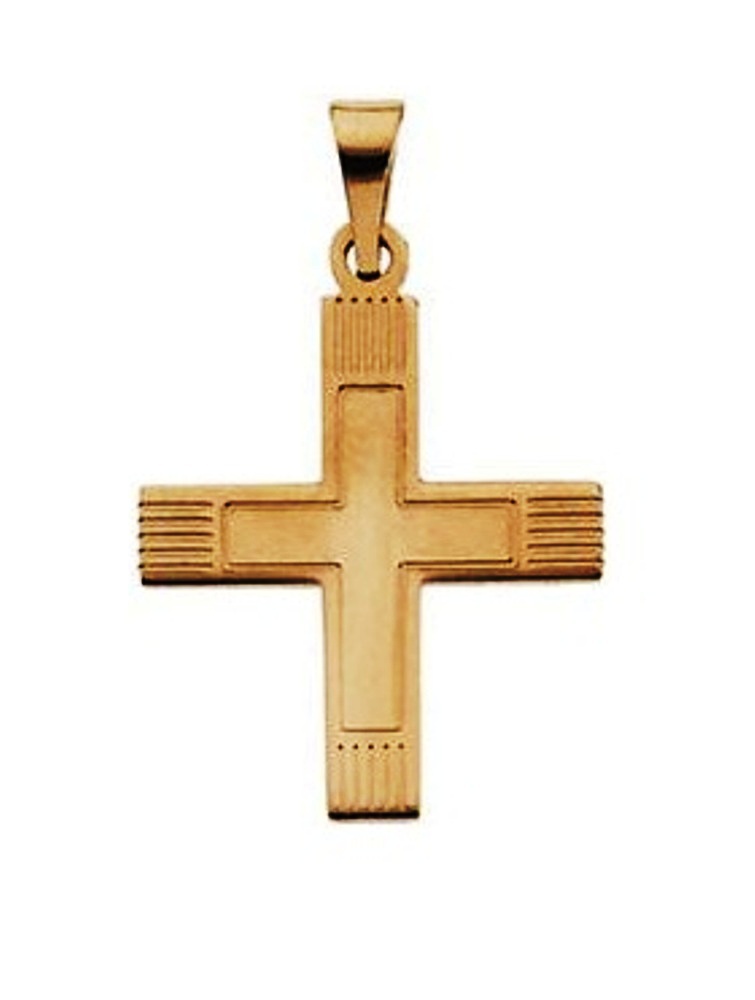  14k Yellow Gold Cross Pendant