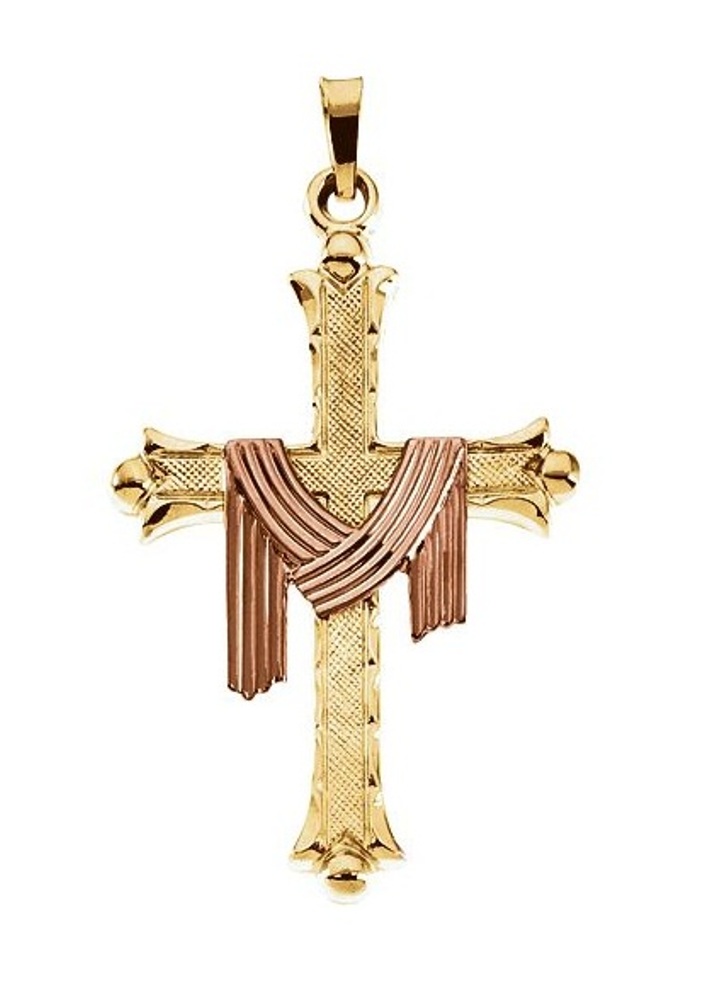  14k Yellow Gold Cross Pendant