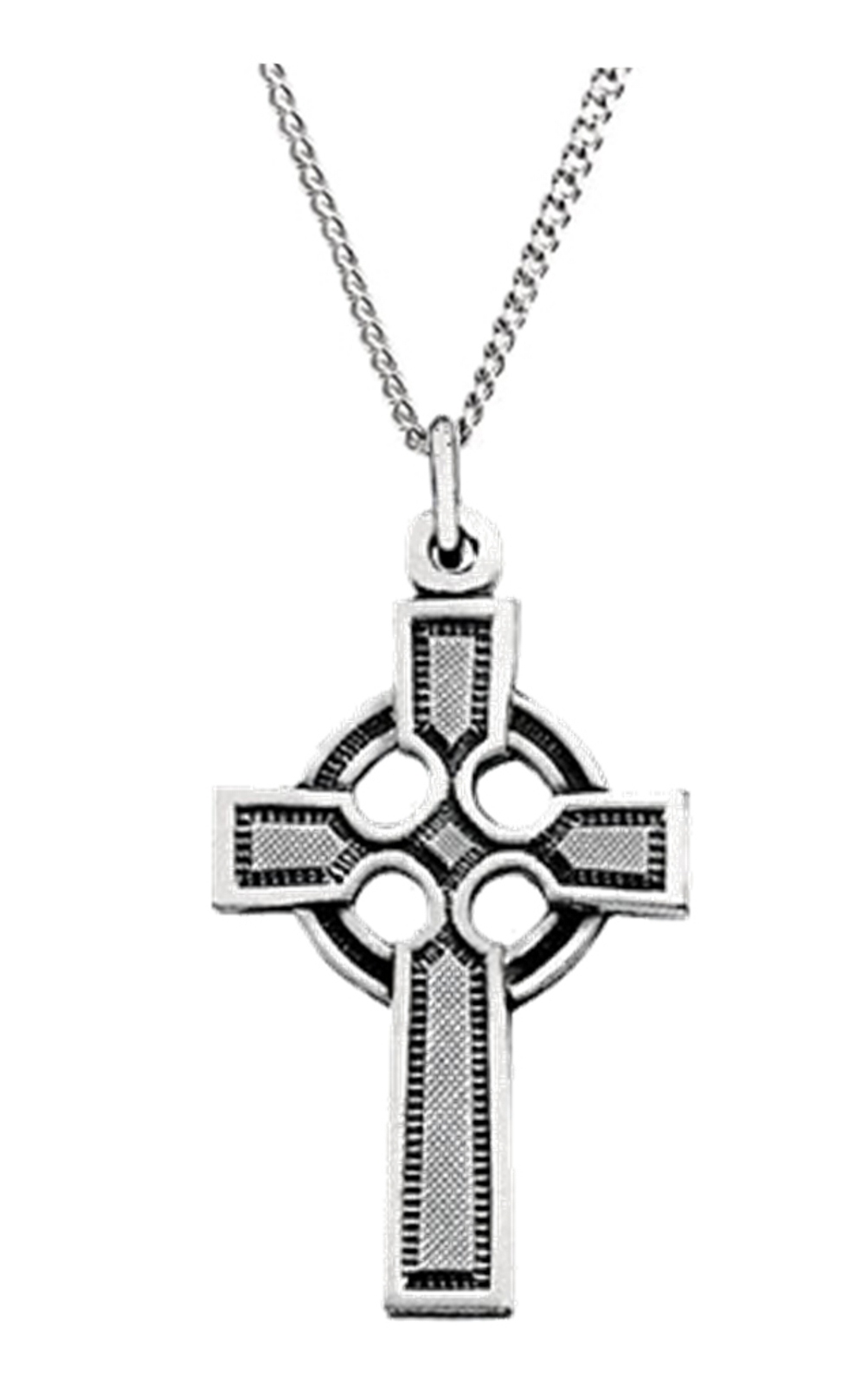 Celtic Cross Necklace, Sterling Silver