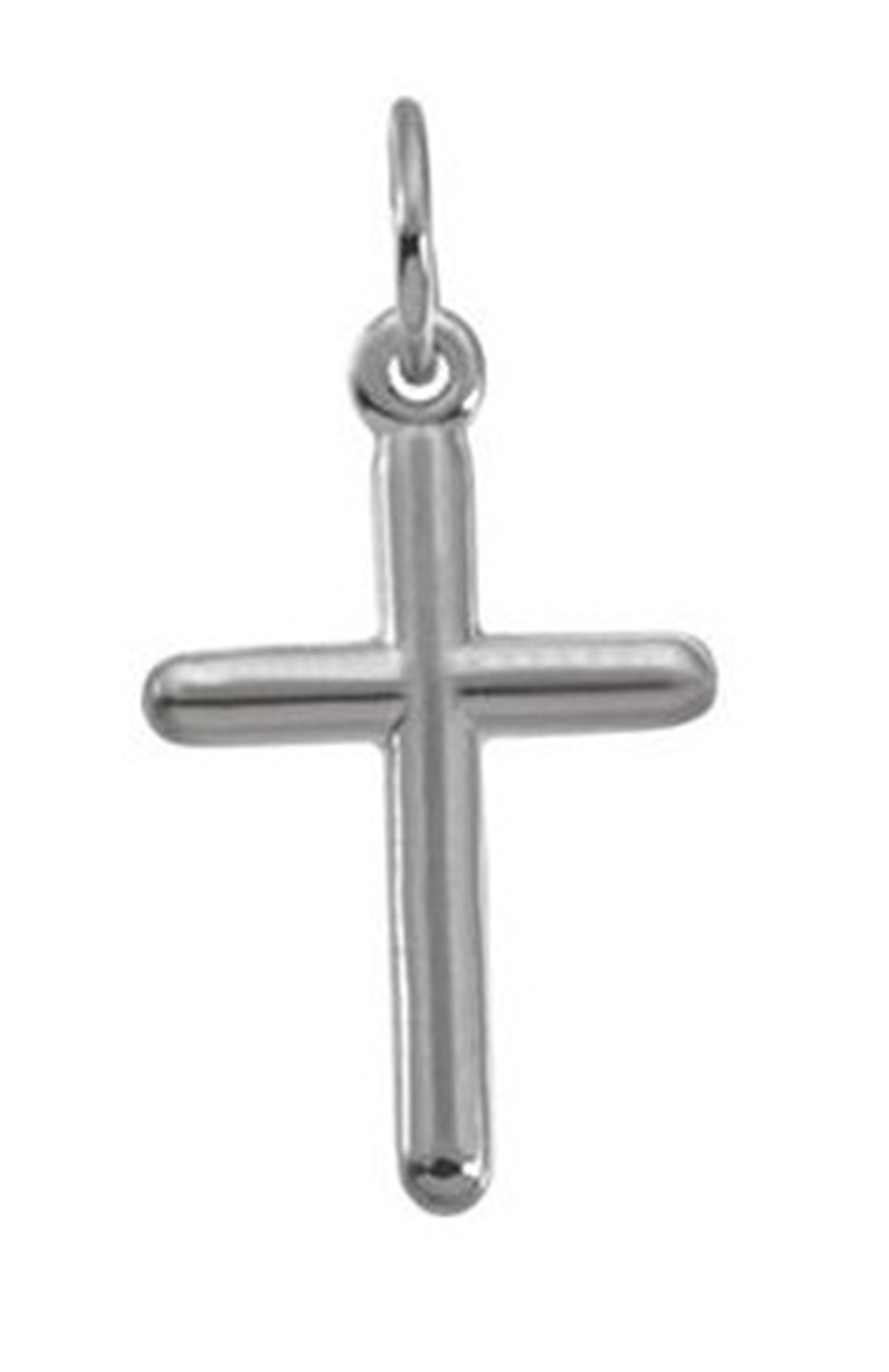  
Western Cross Pendant, Rhodium-Plated 14k White Gold