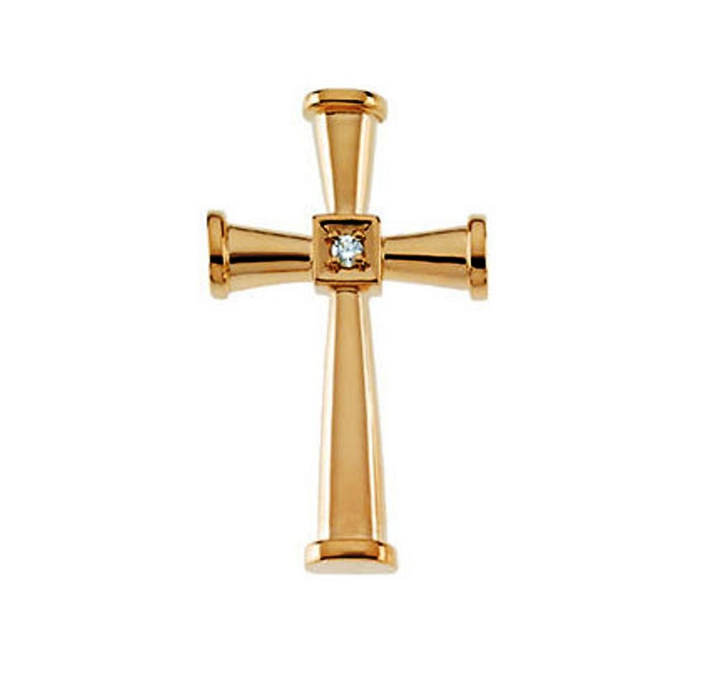  14k Yellow Gold Cross Pendant