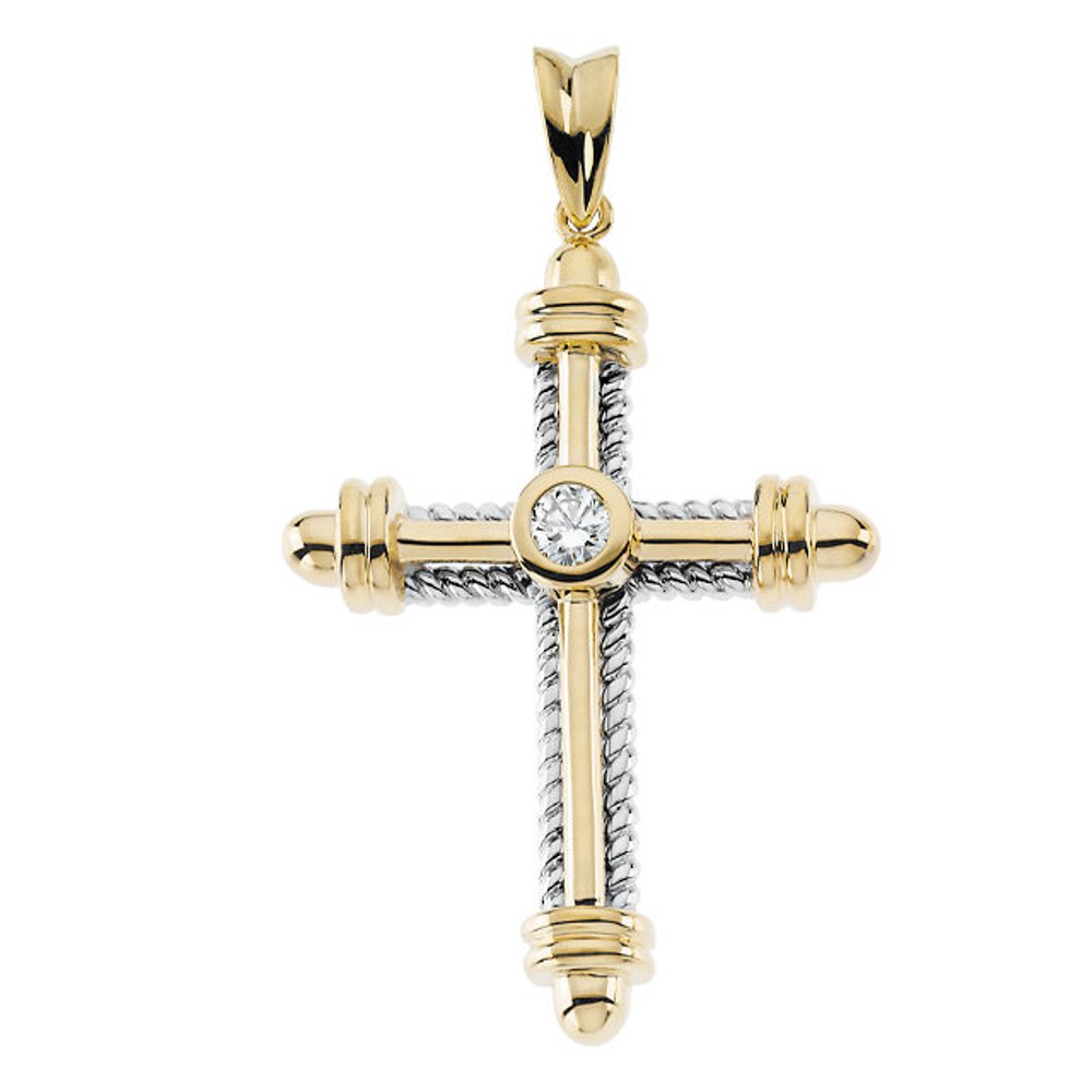  14k Yellow Gold Cross Pendant