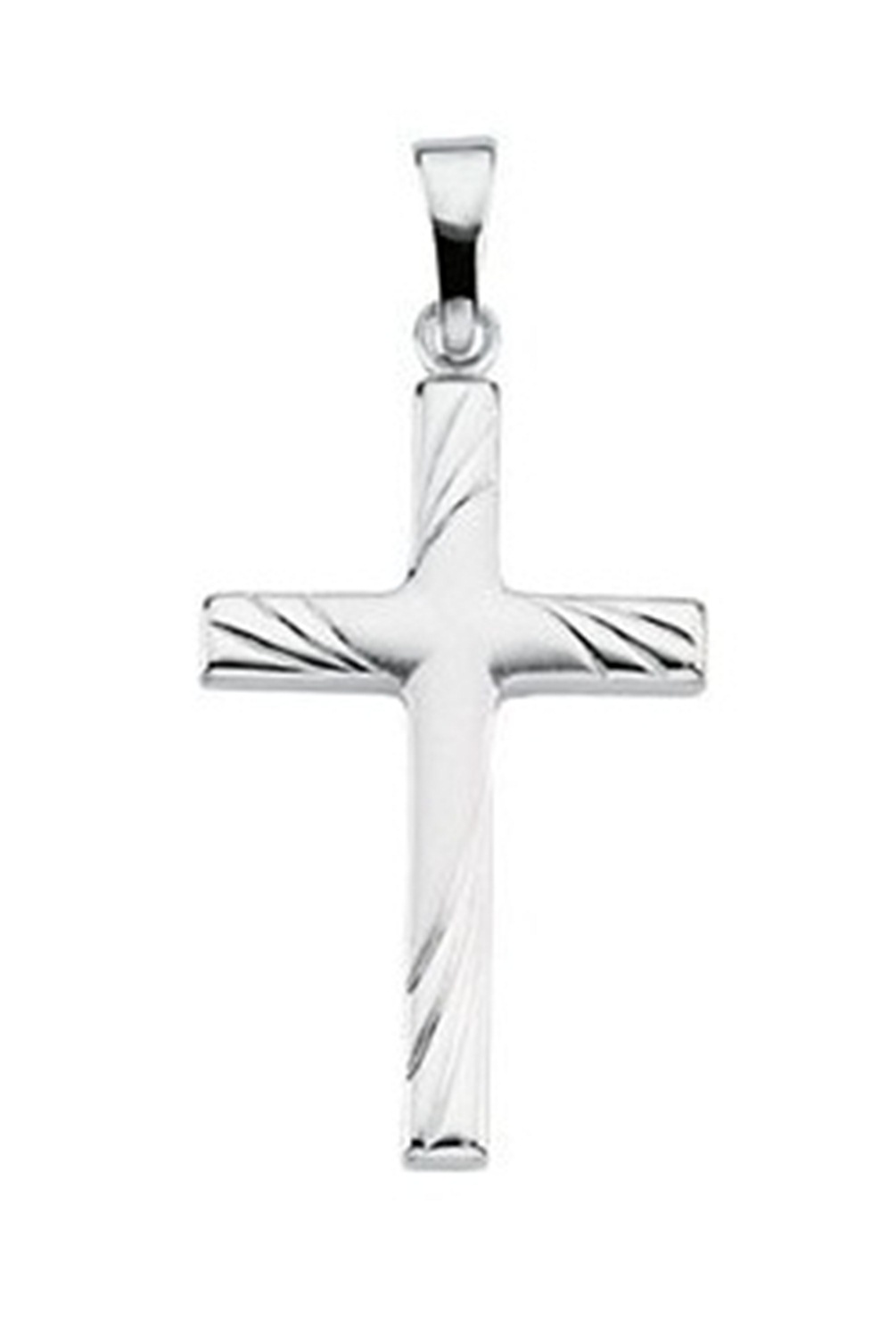  
Cross Pendant, 14k White Gold