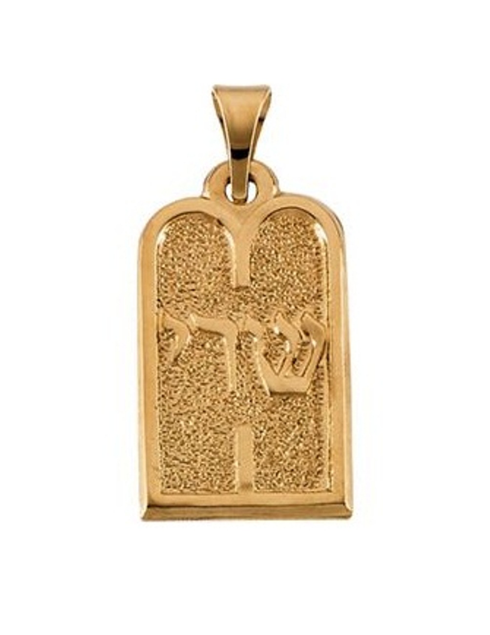 Ten Commandments Pendant, 14k Yellow Gold