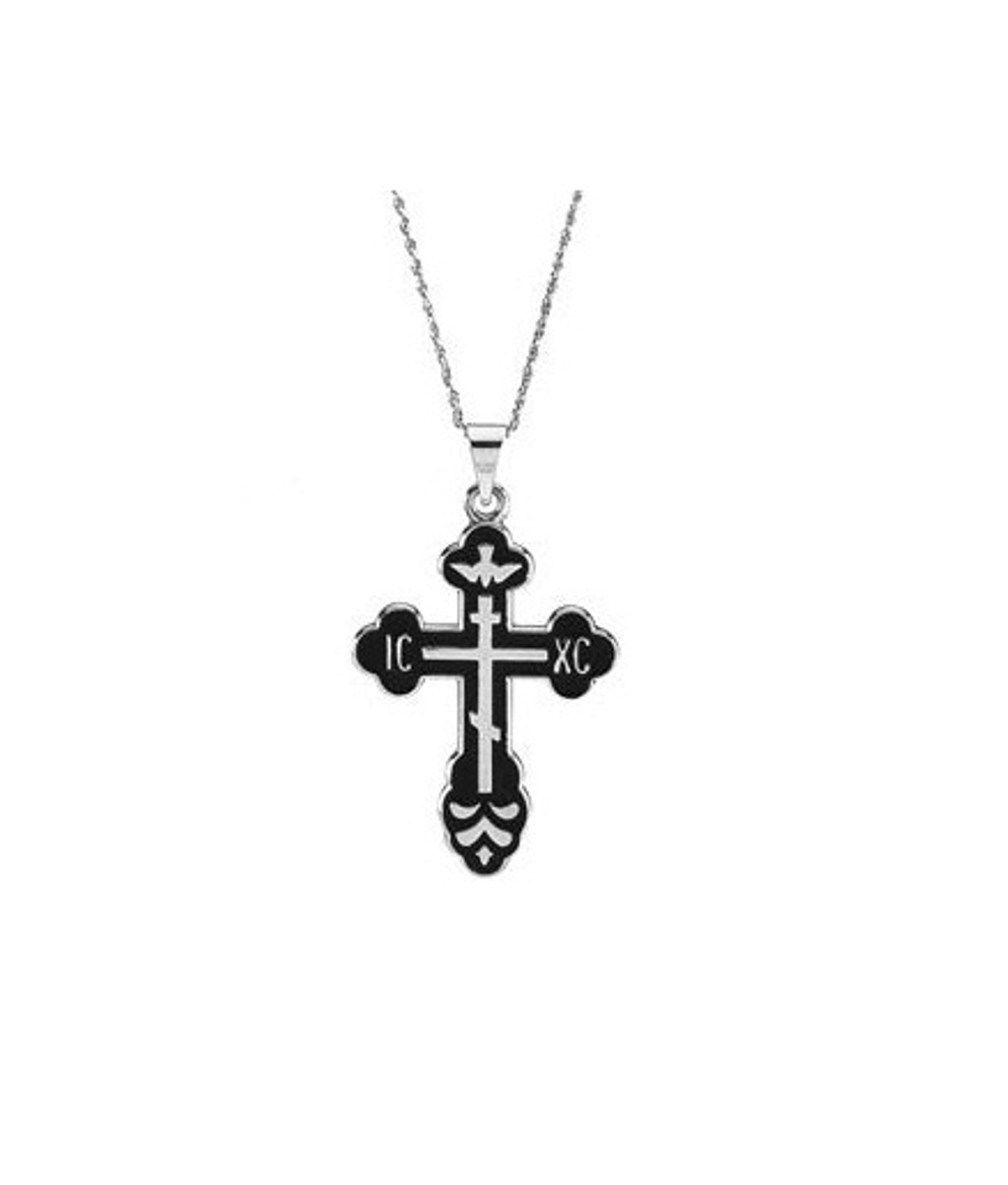 St. Xena Cross Pendant, Sterling Silver