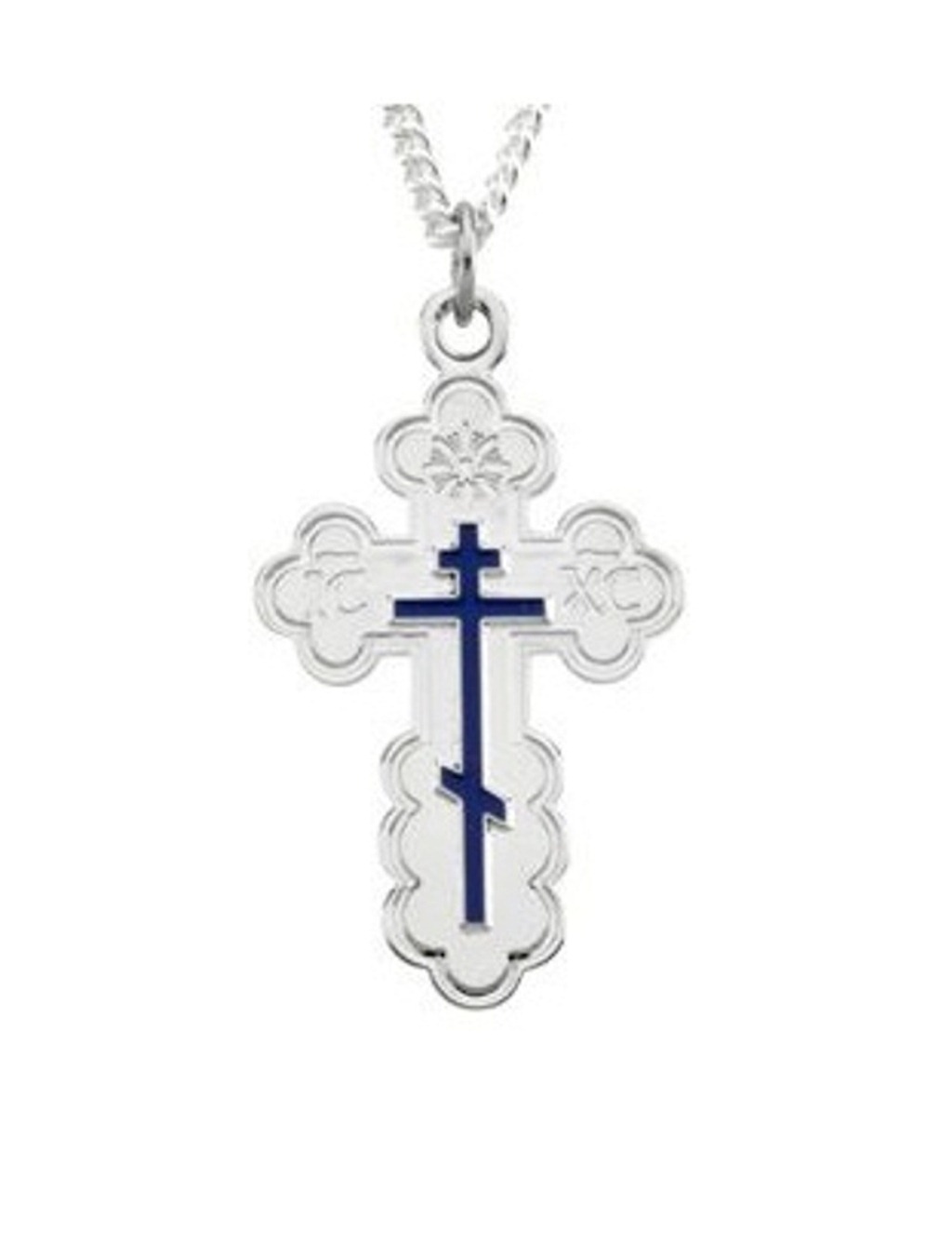 St. Andrew Cross Pendant, Sterling Silver