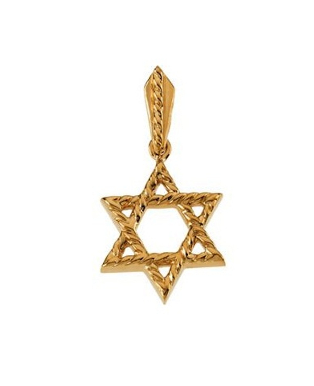 Star of David Pendant, 14k Yellow Gold