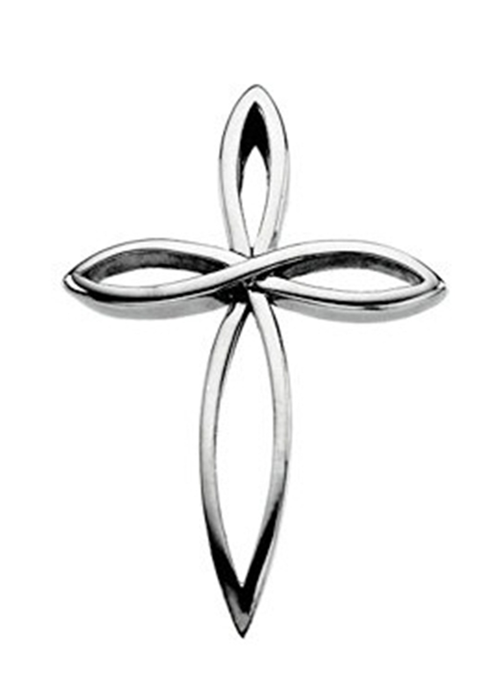  
Floral Leaf Cross Pendant