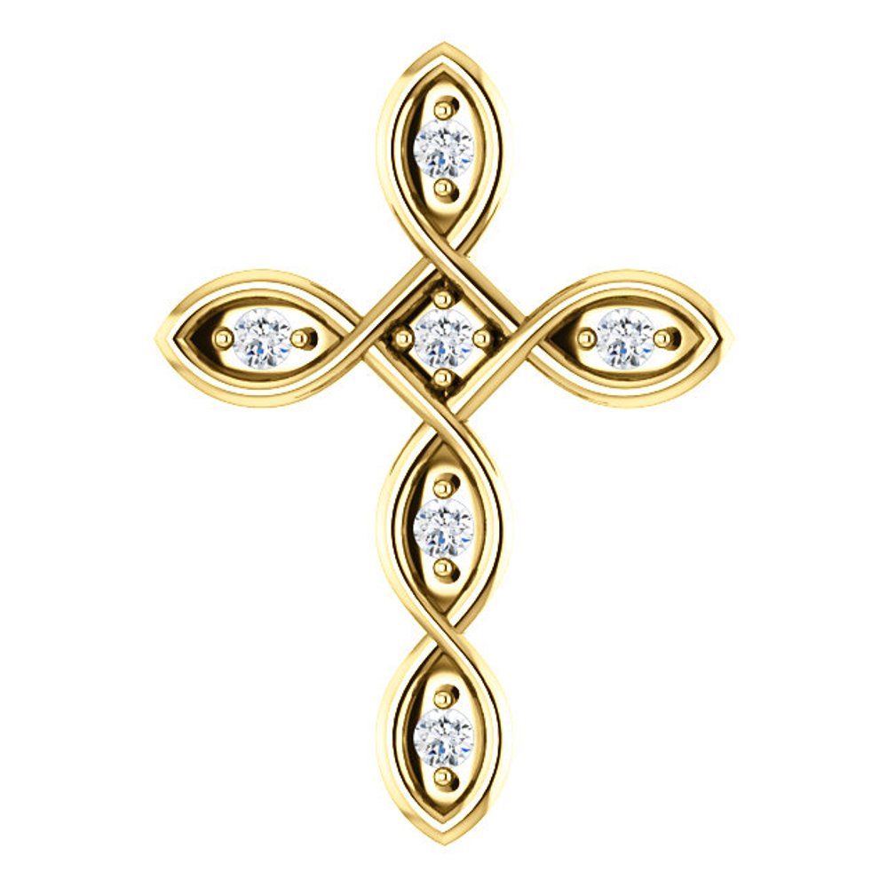  14k Yellow Gold Cross Pendant