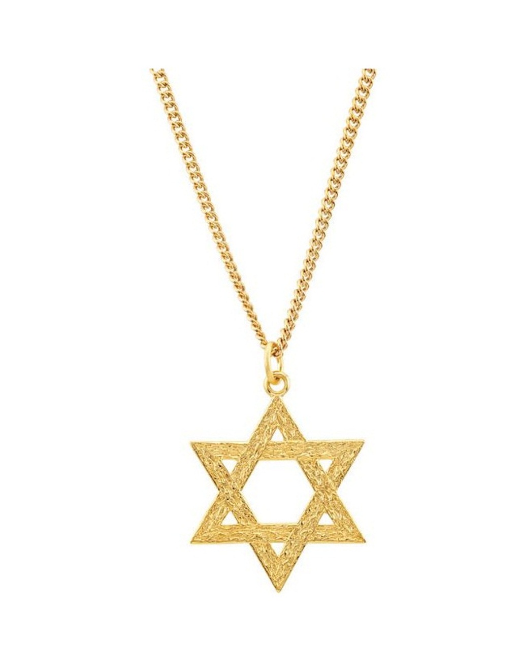 Star of David Pendant, 24K Yellow Gold-Plated Sterling Silver