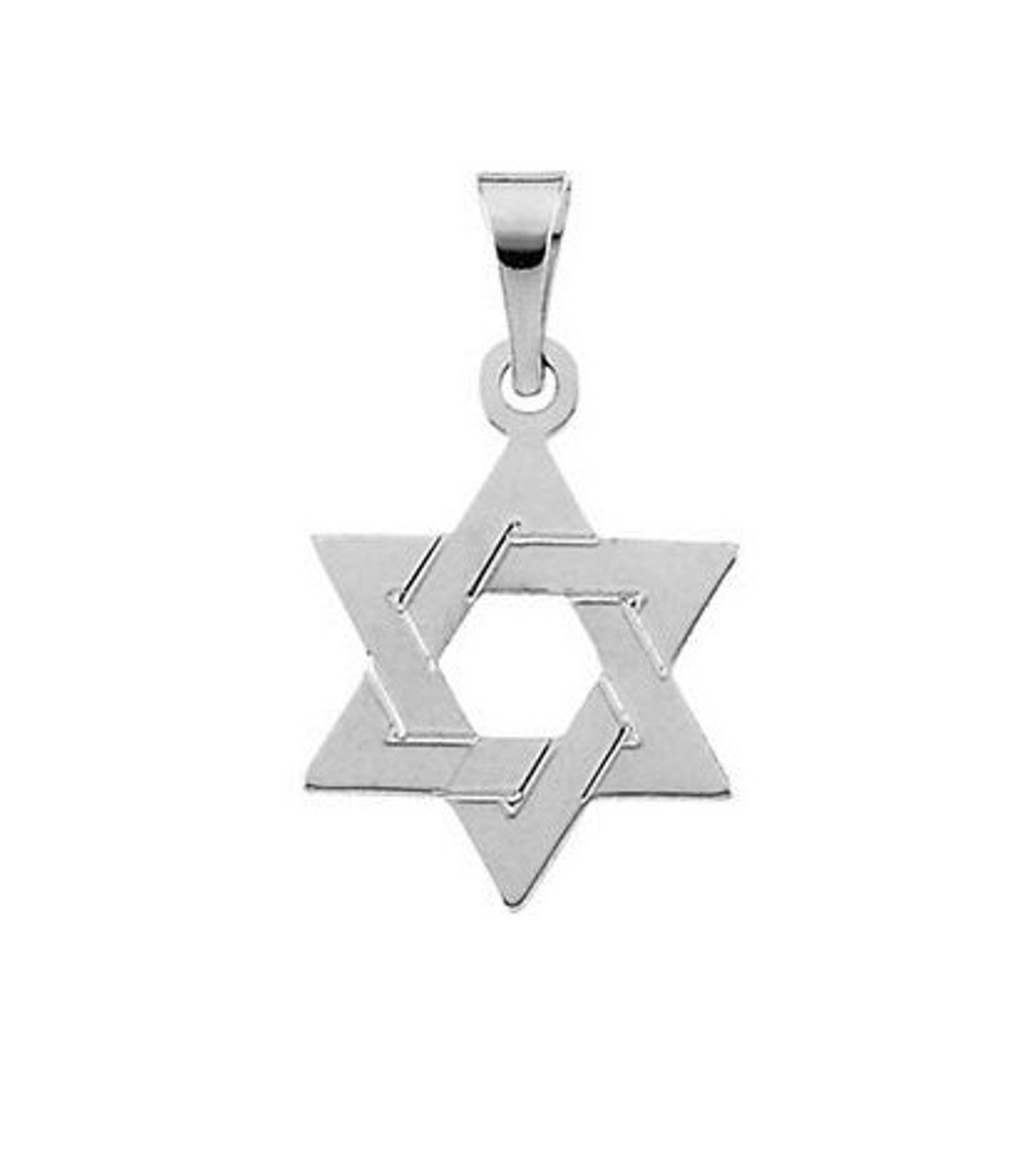 Star of David Pendant, Sterling Silver