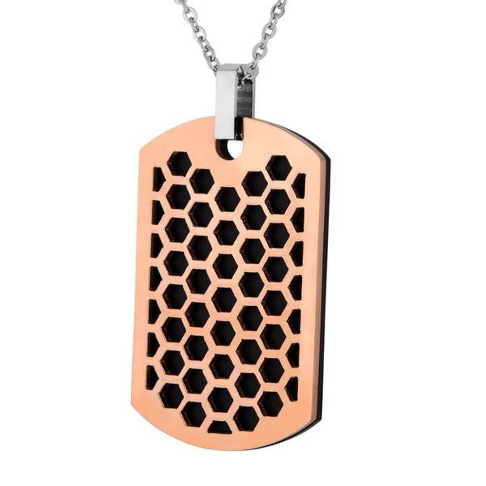  Men's Dog Tag Pendant Necklace, Stainless Steel