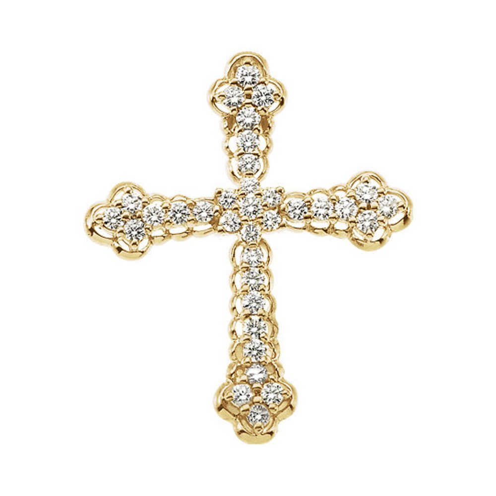  14k Yellow Gold Cross Pendant