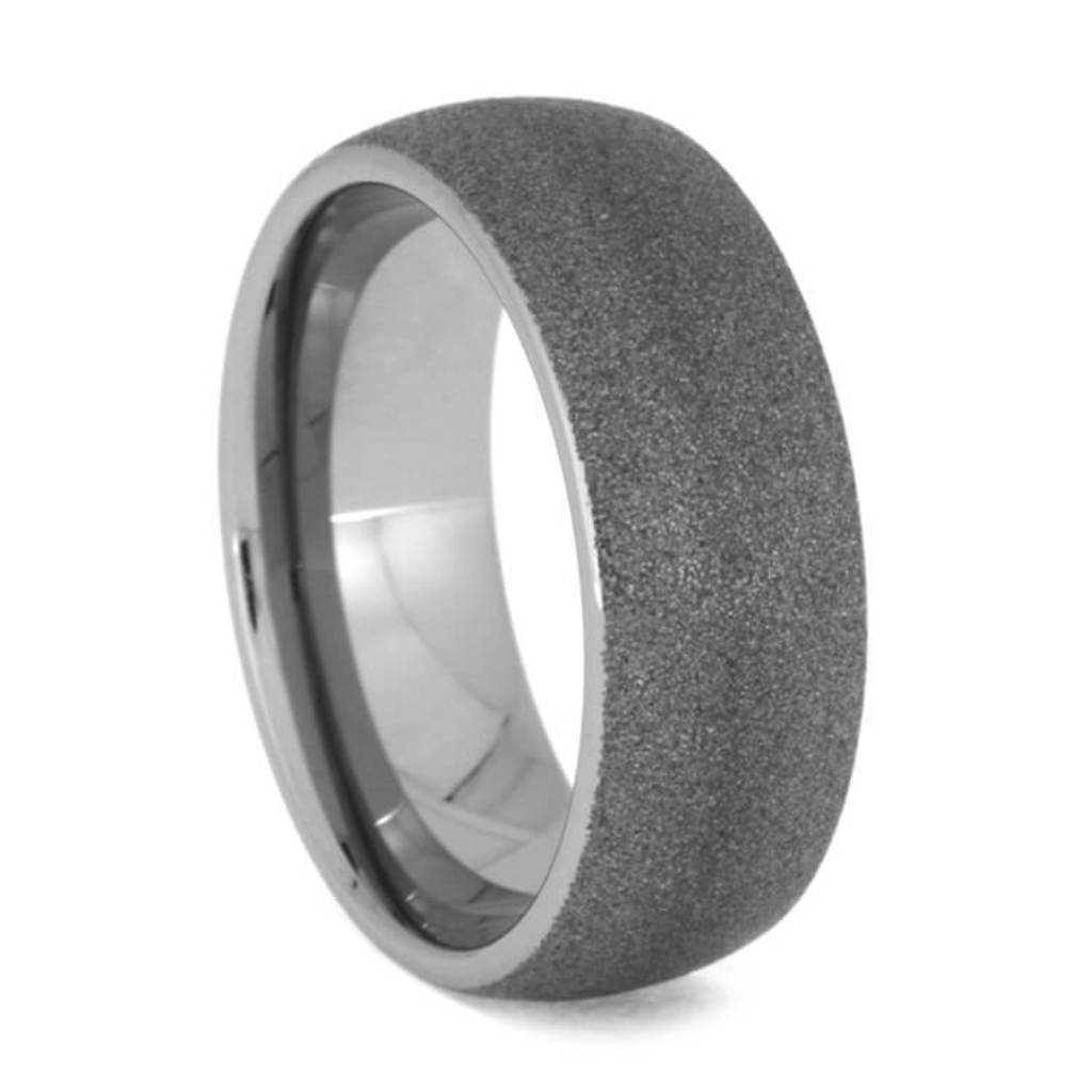 Sandblasted Tungsten Wedding Band