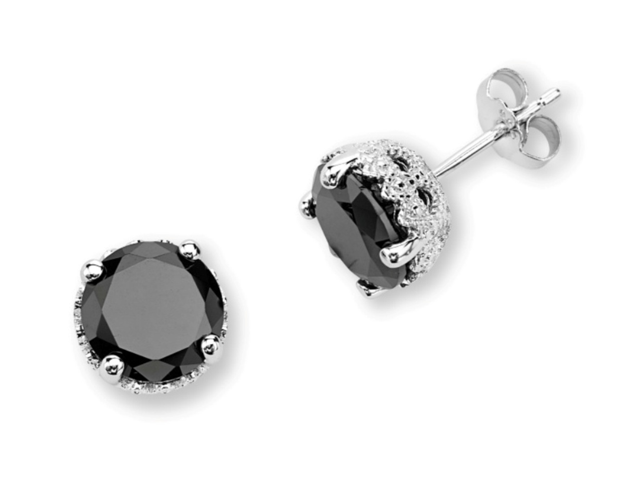 Sterling silver cz earring