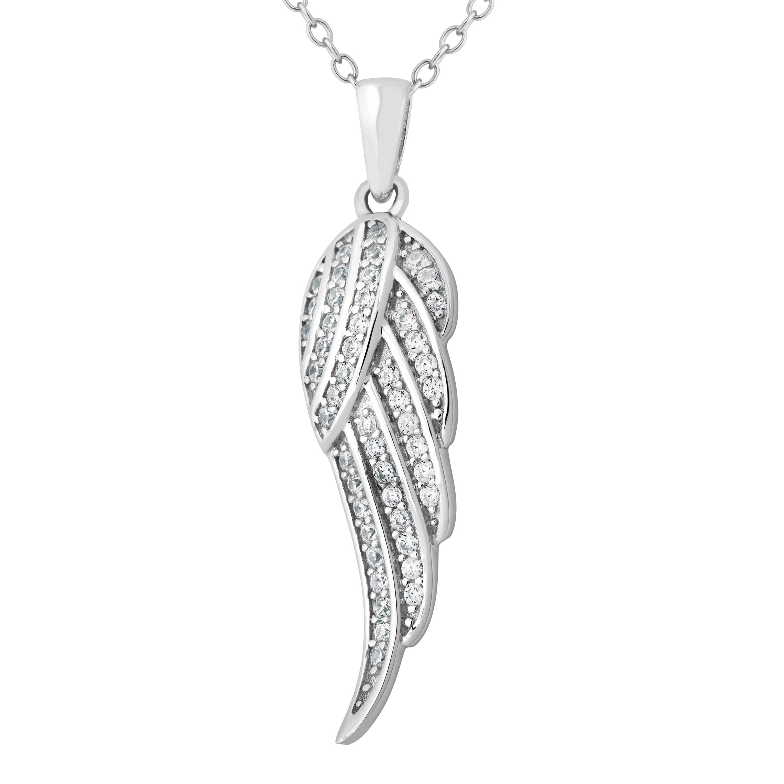 Sterling silver cz Pendant Necklace