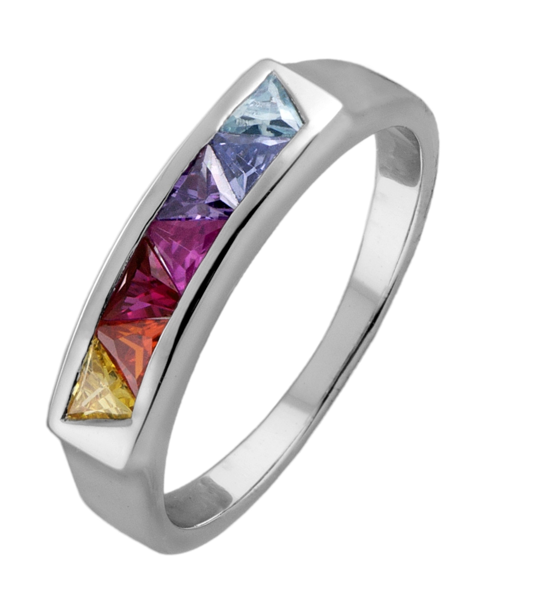 Sterling Silver Ring with Gemstone 