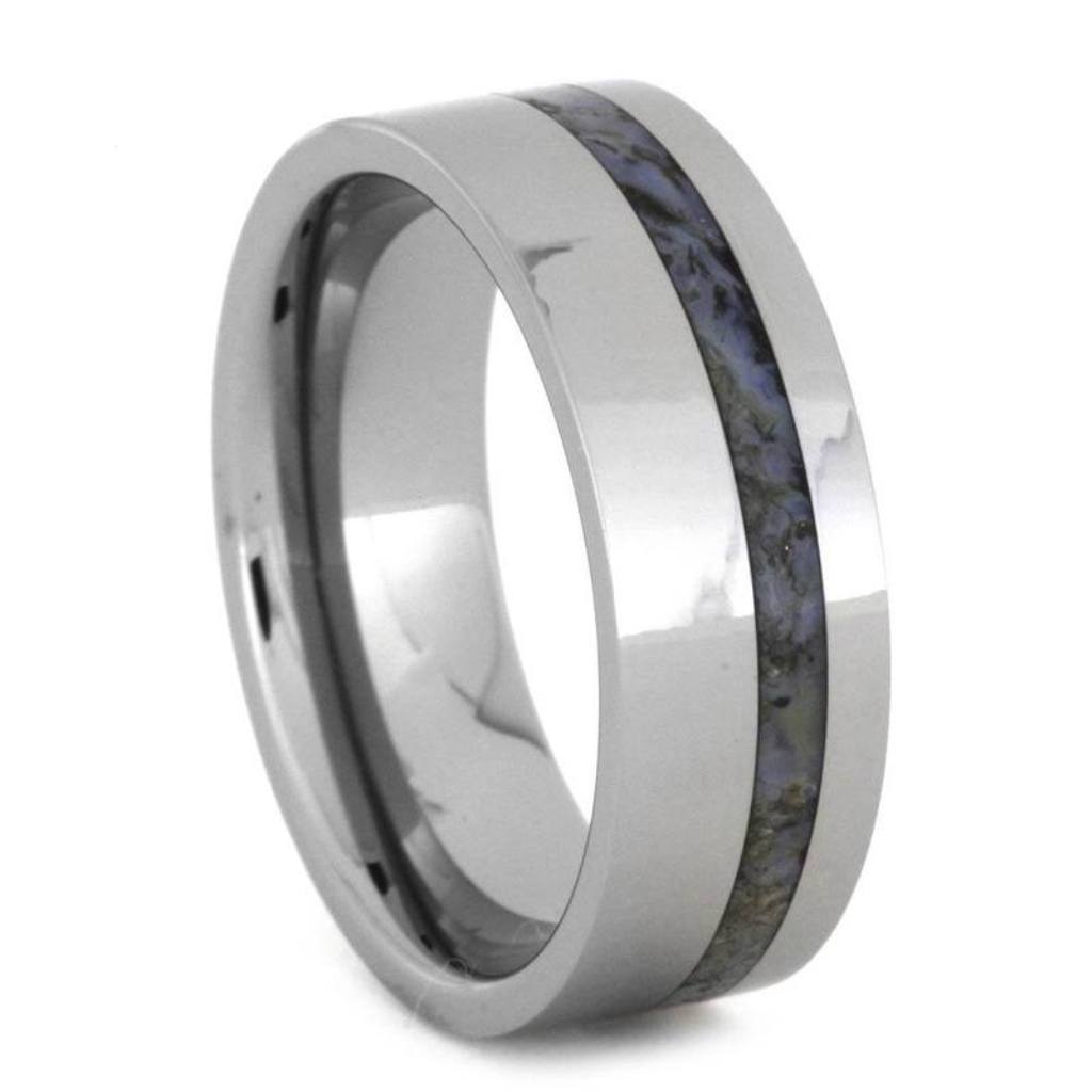 Dinosaur Bone Ring In Tough Tungsten Wedding Band