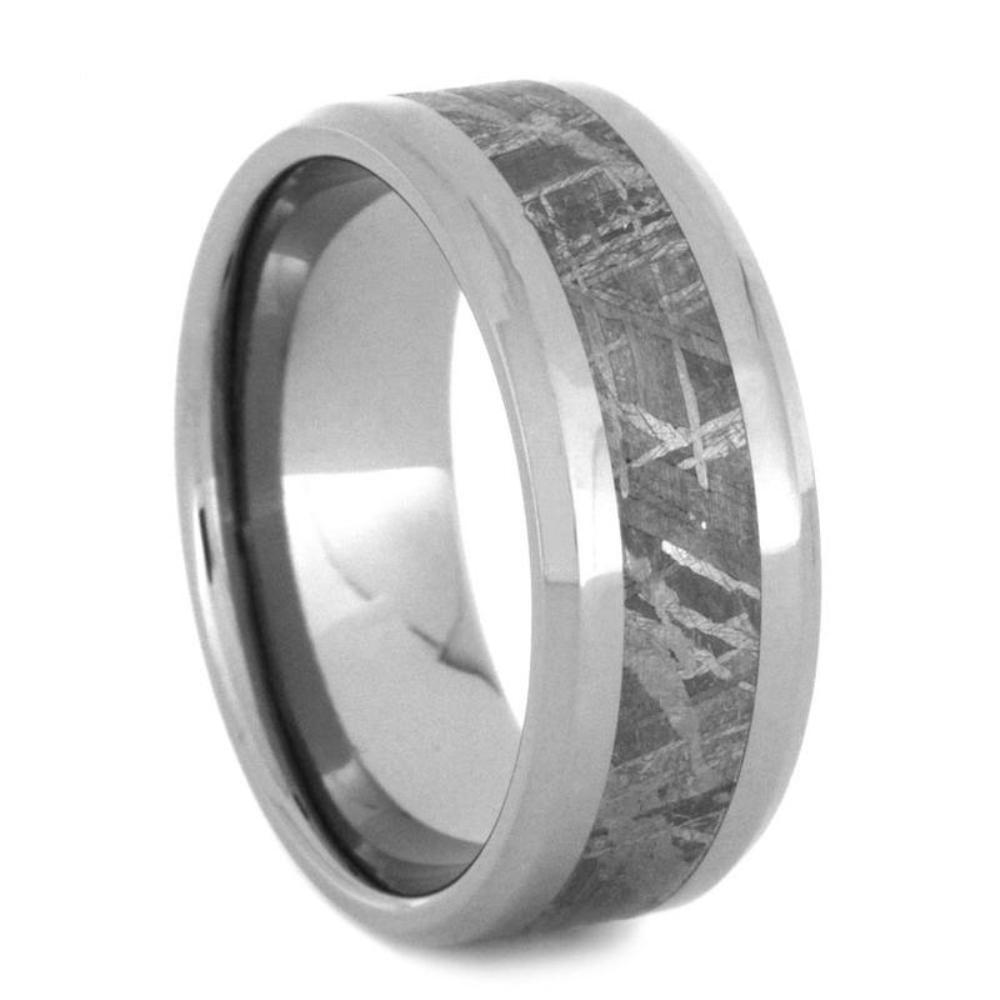 Gibeon Meteorite 8mm Titanium Comfort-Fit Wedding Band 