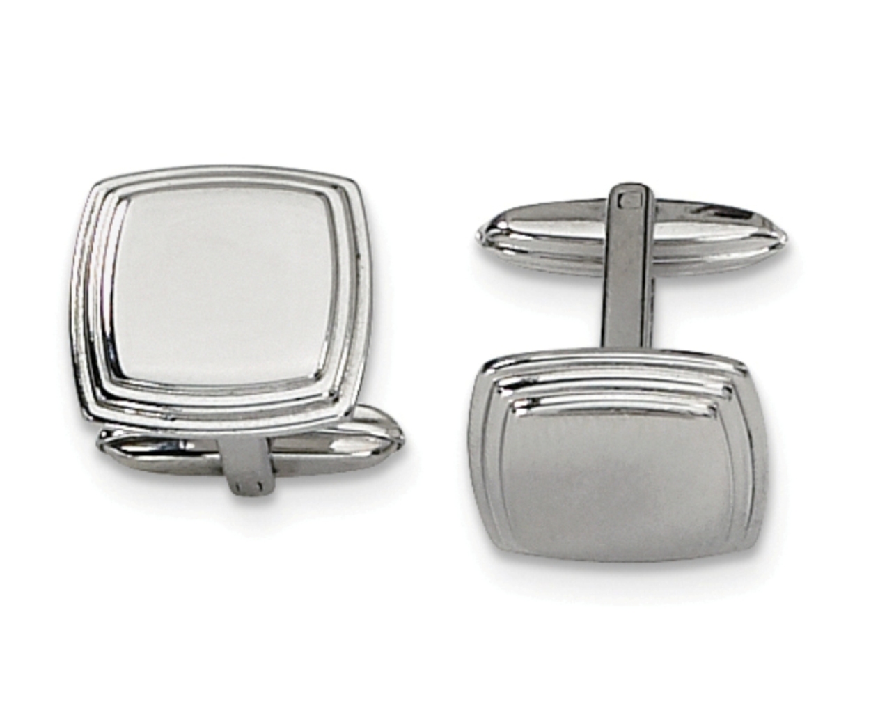 Stainless Steel Polished Cufflinks