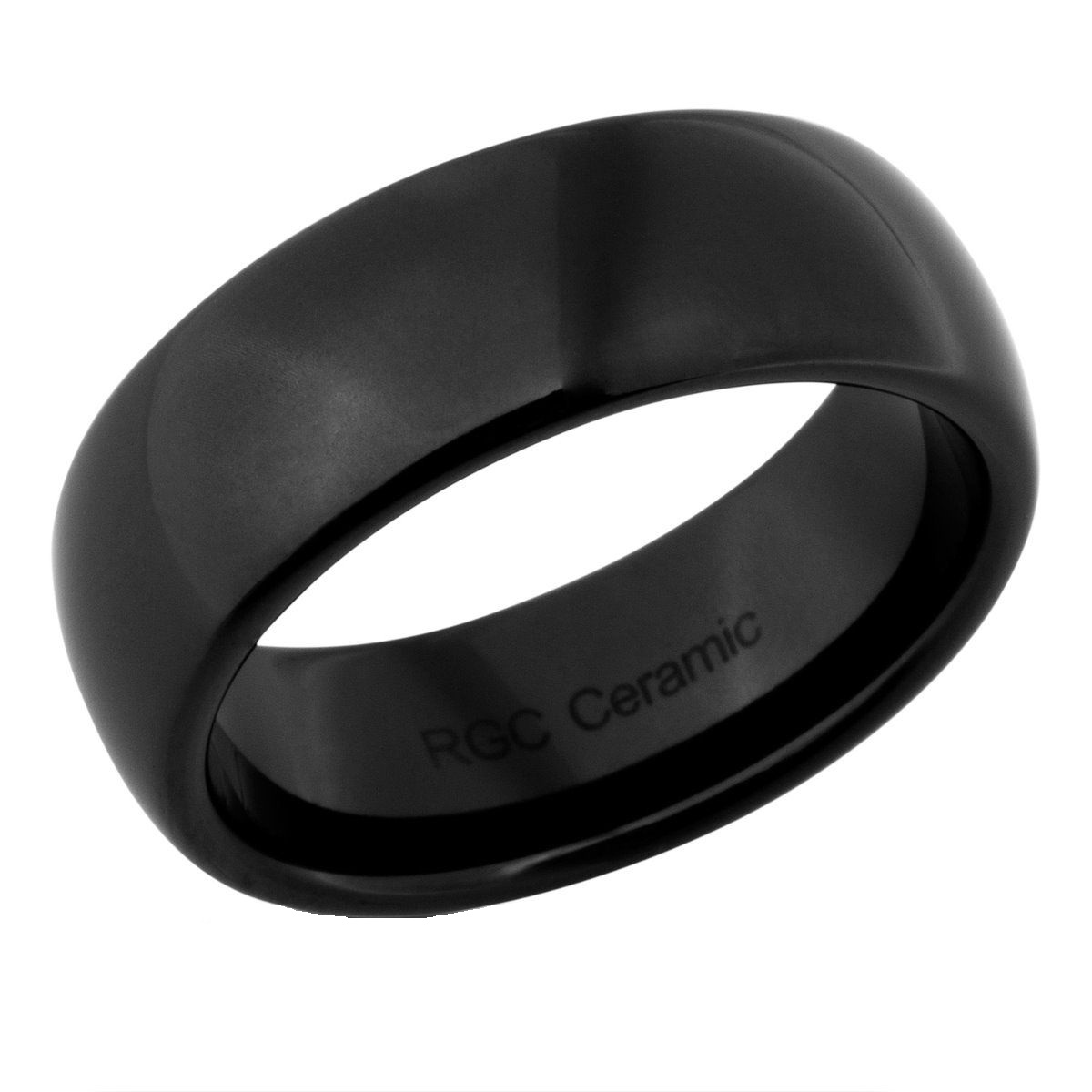 Men's Black Ceramic Wedding Ring