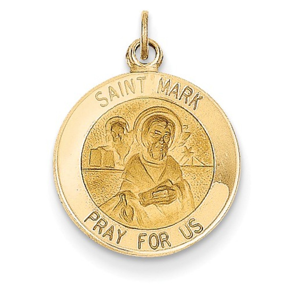 14k Saint Mark Medal Charm