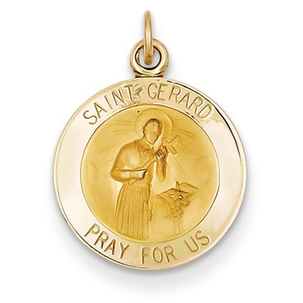 14k Saint Gerard Medal Charm