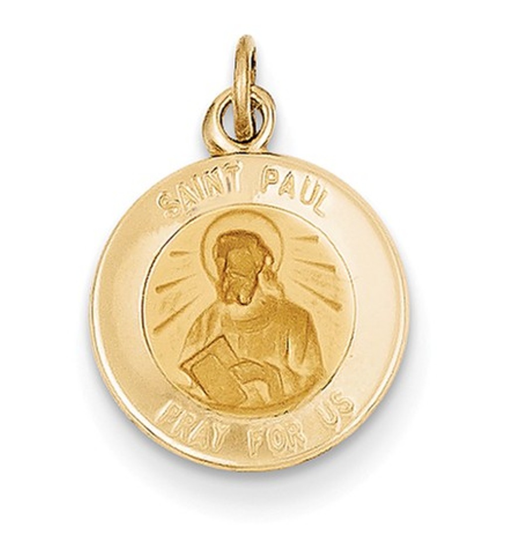 14k Saint Paul Medal Charm