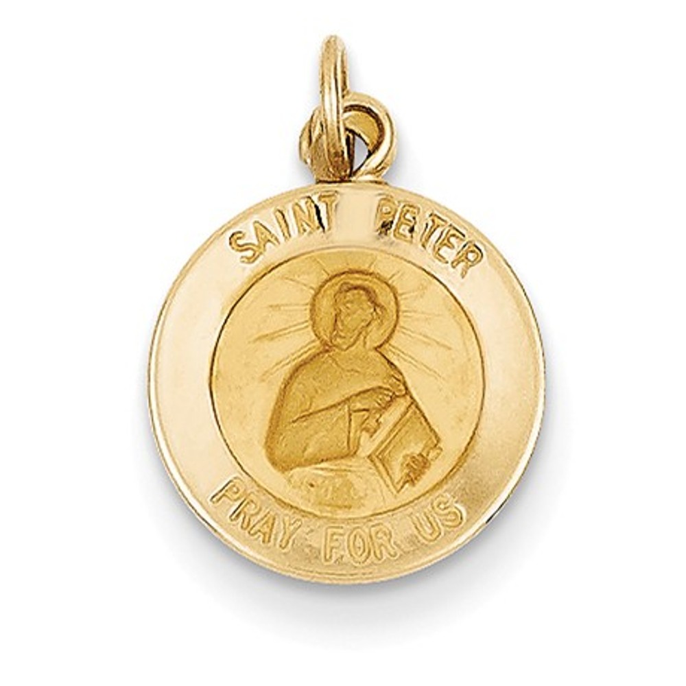 14k Saint Peter Medal Charm