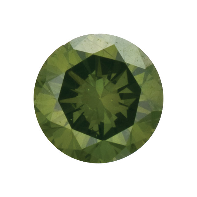 Round Dark Green Diamonds.