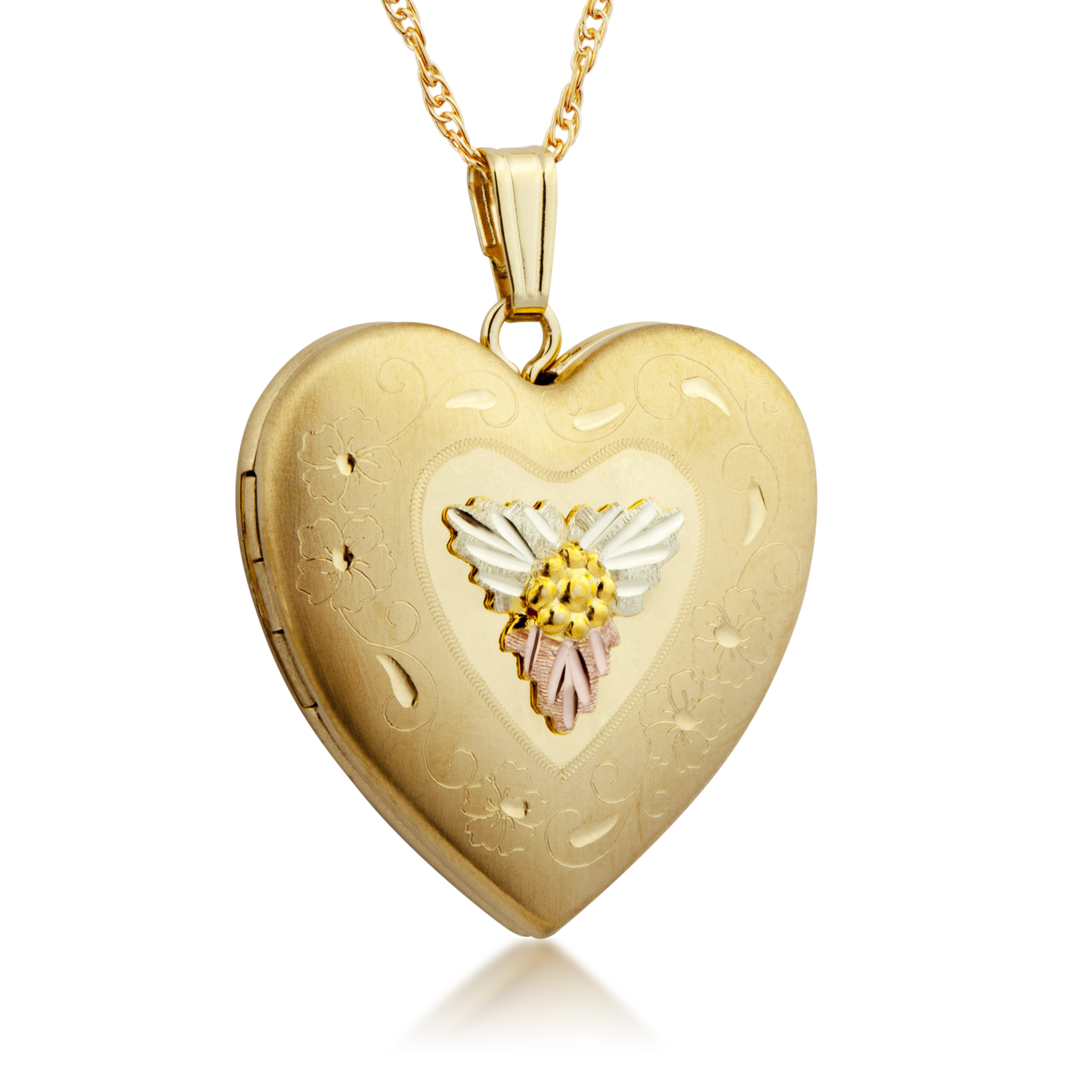 Black Hills Gold Heart Shaped Locket. 