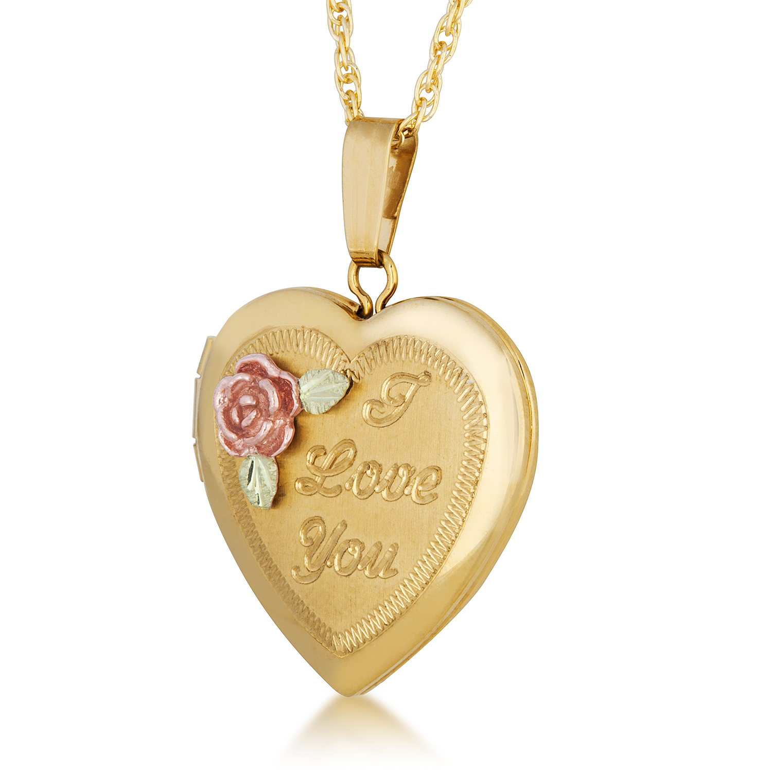 Black Hills Gold Heart Shaped Locket 