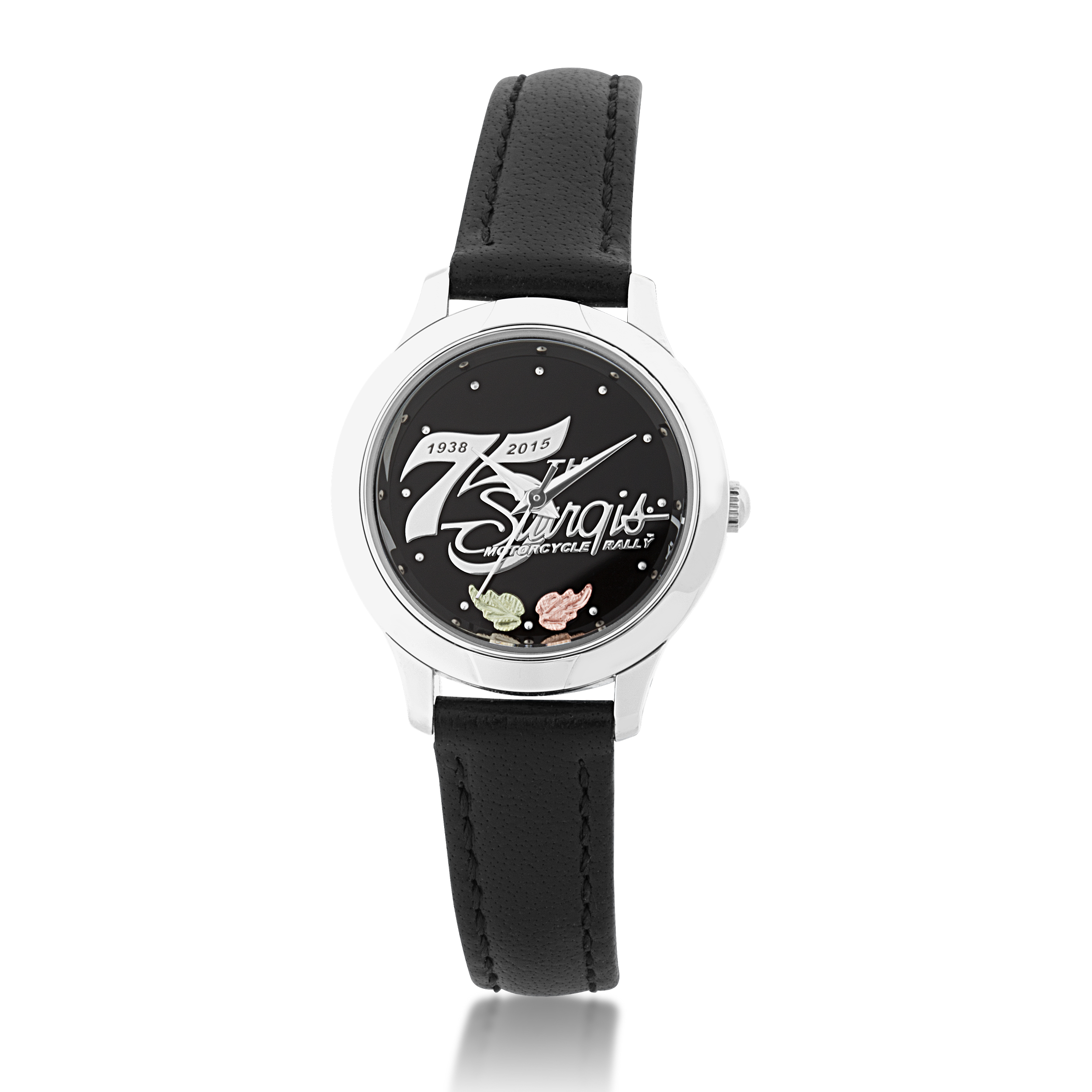 75th Sturgis Rally Black Hills Gold Sterling Silver Commemorative Women's Watch. 