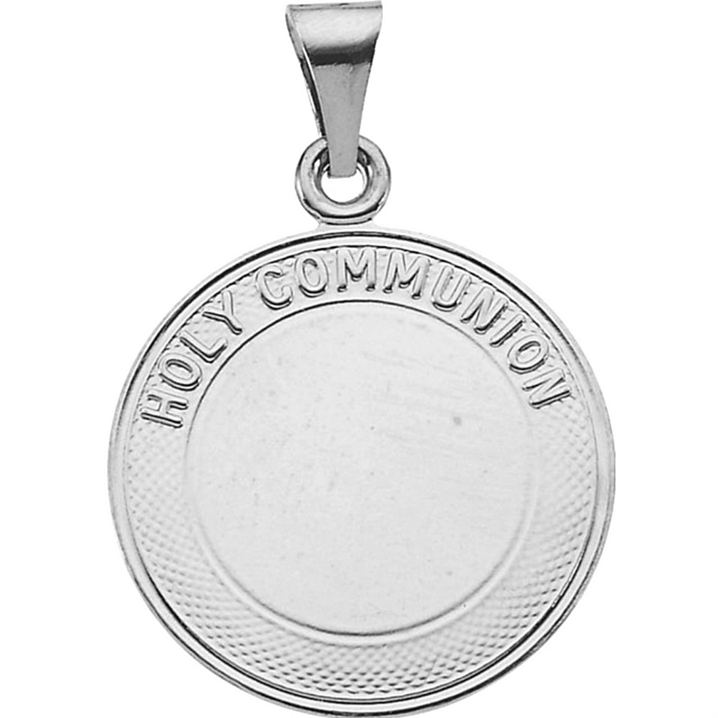 Sterling Silver Holy Communion Pendant Necklace, 18