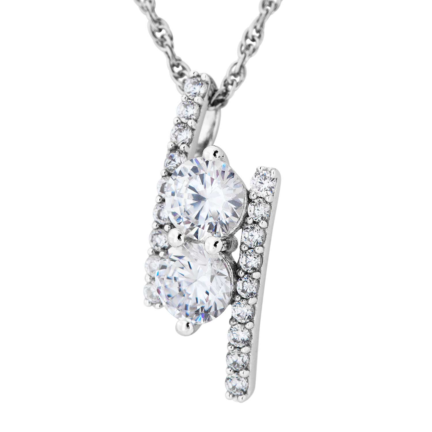 Black Hills Gold Diamond Necklace  in Sterling Silver Pendant. 