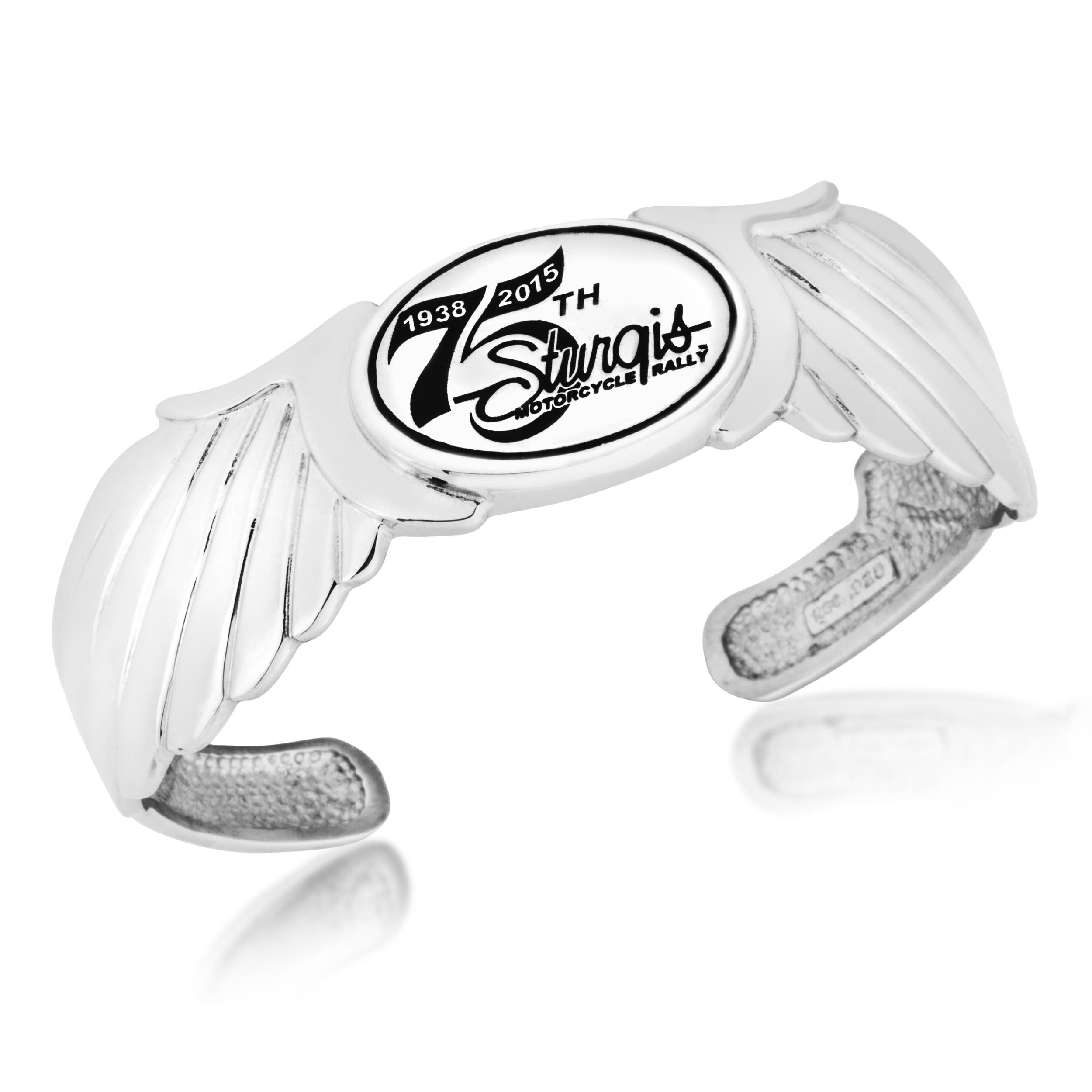 75th Sturgis Rally Black Hills Gold Sterling Silver Commemorative Cuff. 