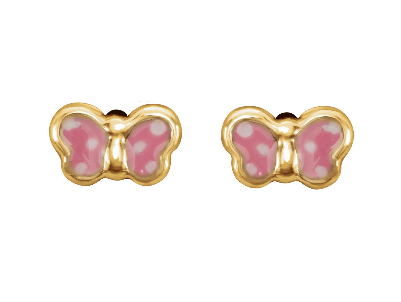 Stud Earrings, 14k Yellow Gold