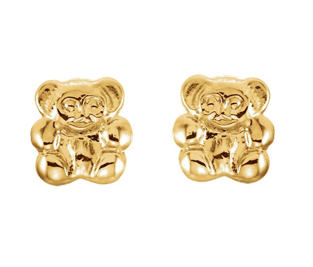 Stud Earrings, 14k Yellow Gold