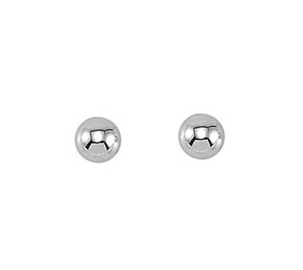 Ball Inverness Piercing Earrings, 14k  White Gold