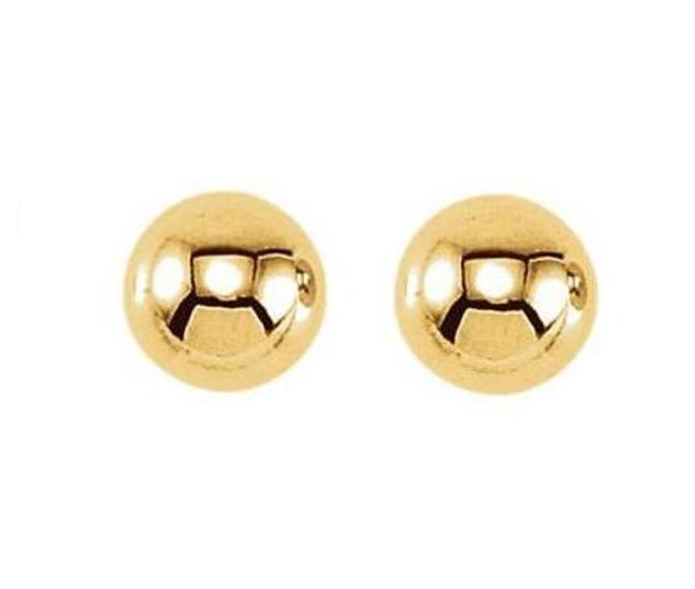 Ball Inverness Piercing Earrings, 14k Yellow Gold 