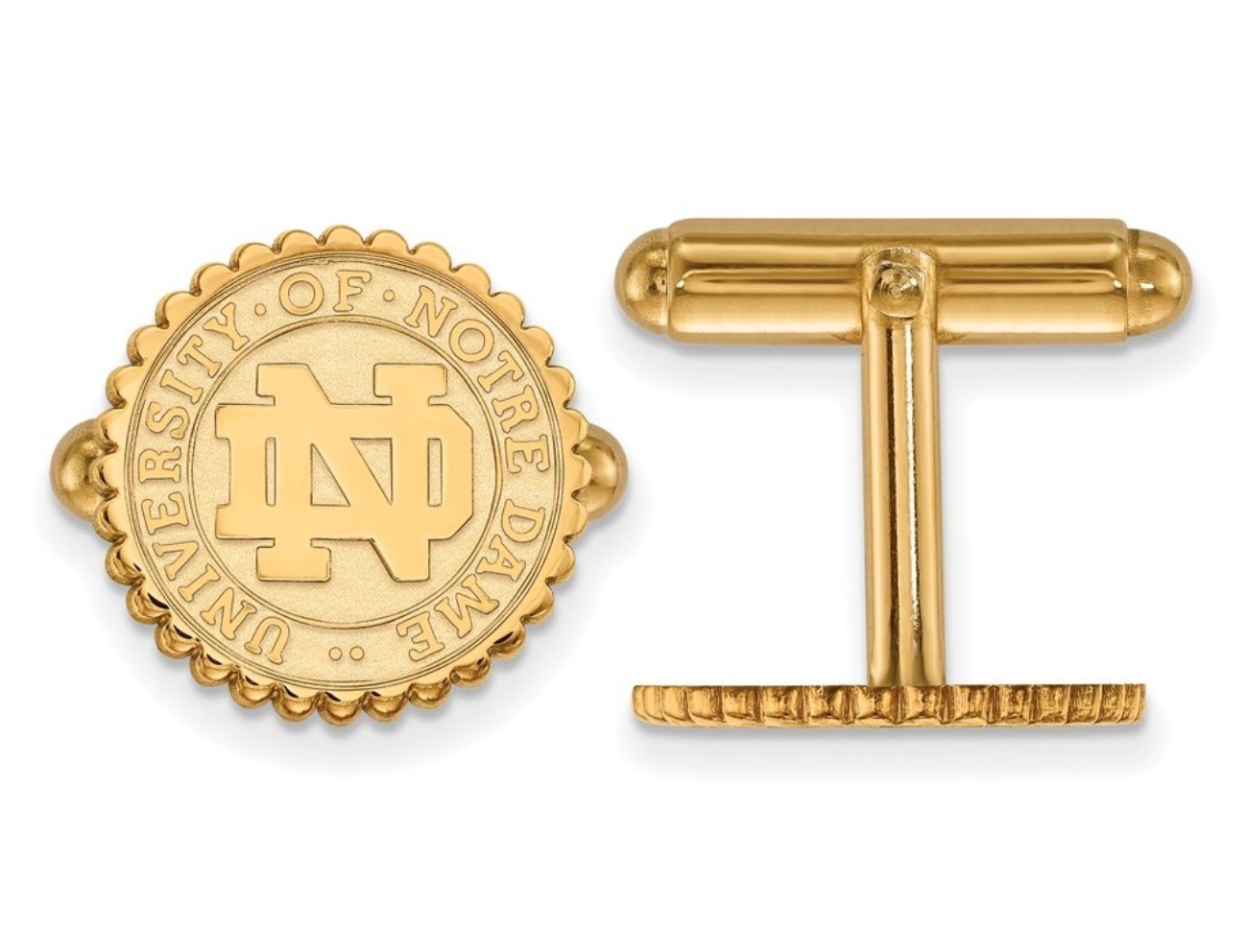 SS GP LogoArt University Of Notre Dame Crest Cuff Link