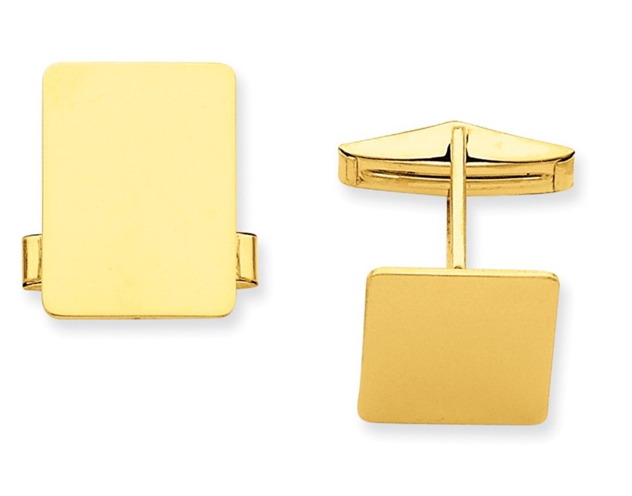 14K Rectangular Cuff Links
